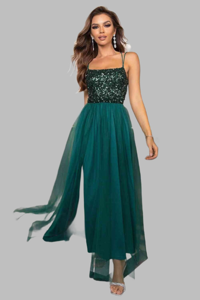 Sweet Memories lace-up maxi dress available in green, black, and blush pink, ideal for formal occasions.